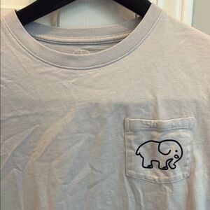 Ivory Ella Gray T-Shirt with Artistic Elephant Design